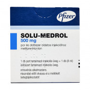 Купить Солу медрол (Метилпреднизолон) 500 мг порошок лиоф. для инъекц. №1 в Курске
