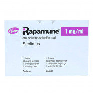 Купить Рапамун (Сиролимус) раствор для приема внутрь 1мг/мл 60мл в Смоленске